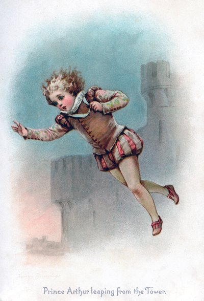 Princ Arthur skočí z věže, 1897. od Frances Brundage