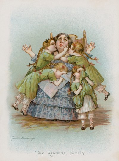 The Kenwigs Family (chromolitho) od Frances Brundage