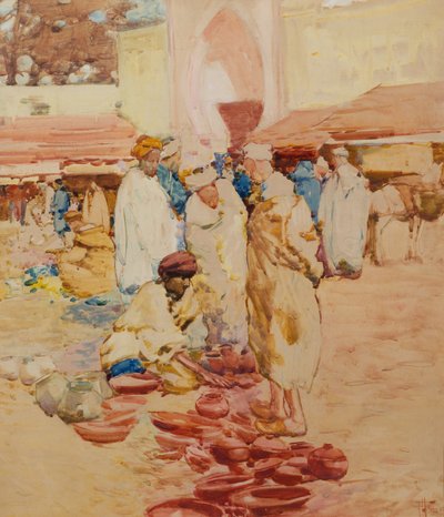 Trh s keramikou, Tanger od Frances Hodgkins