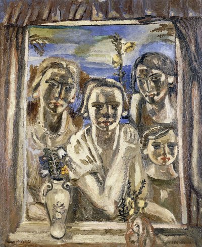 Rodina, cca 1926-1930 (olej na plátně) od Frances Hodgkins