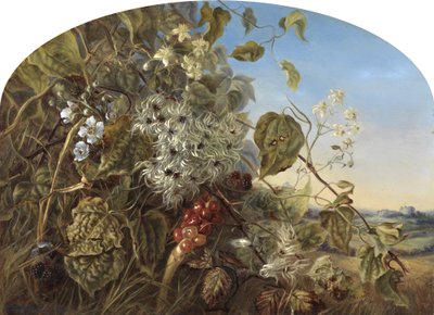 Podzimní živý plot poblíž Carisbrooke, 1864 od Frances Minns