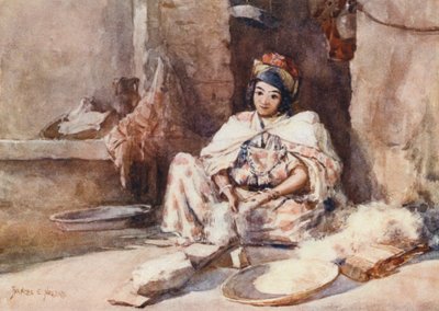 Mykaní vlny (barevná litografie) od Frances Nesbitt
