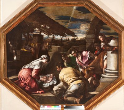Klanění pastýřů Obraz Francesca da Ponte dit Francesco Bassano (1549-1592) Genes, Musei di Strada Nuova od Francesco Bassano