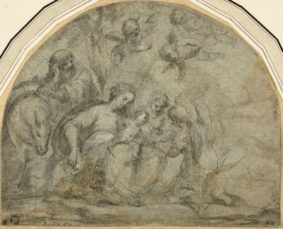Odpočinek na útěku do Egypta od Francesco Albani