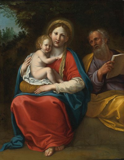 Svatá rodina v krajině od Francesco Albani