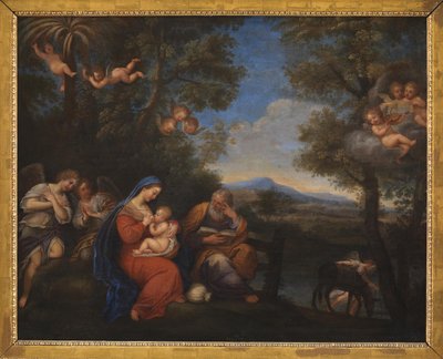 Zbytek na útěku do Egypta od Francesco Albani