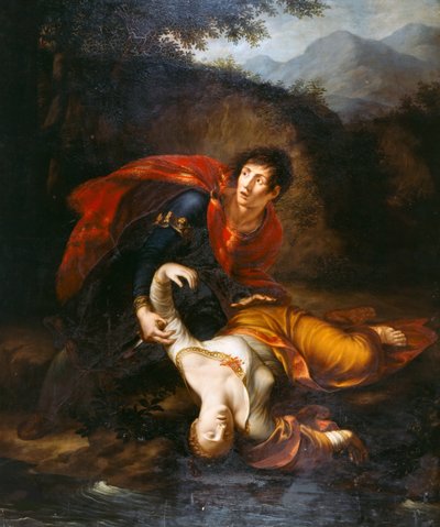 Rhadamistus mrštil zraněnou Zenobii do řeky Araxes, 1812. od Francesco Alberi