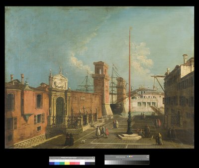 Pohled na Campo a Porta Arsenale, 1742-50 od Francesco Albotto
