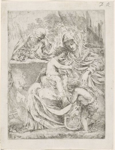 Svatá rodina s Janem od Francesco Amato