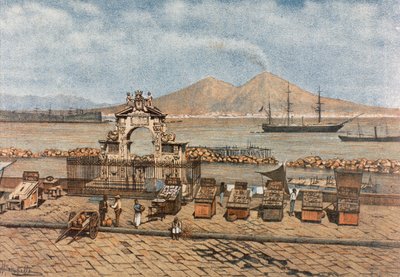 Pláž Santa Lucia v Neapoli od Francesco Aversano
