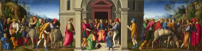 Joseph přijímá své bratry, asi 1515. od Francesco Bacchiacca