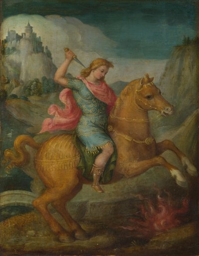 Marcus Curtius, kolem roku 1525 od Francesco Ubertini Bacchiacca