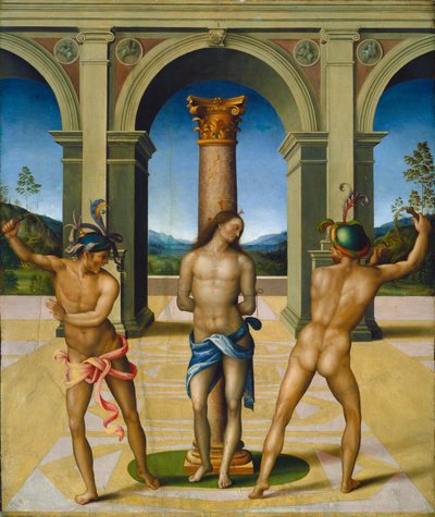 Bičování Krista od Francesco Bacchiacca