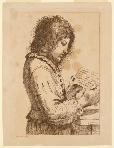 Čtení chlapce od Francesco Bartolozzi