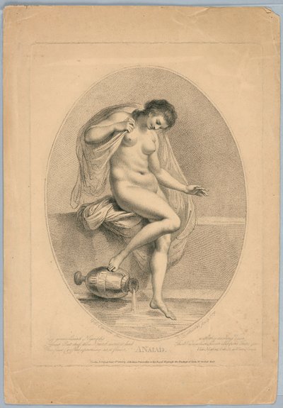 Naiad (žena vstoupí do vany) od Francesco Bartolozzi