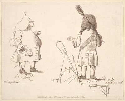 Karikatury lorda Melcomba a lorda Winchelsea, 22. prosince 1781. od Francesco Bartolozzi