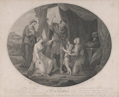 Coriolanus: Bůh vojáků, k hanbě nezranitelný... Shakespeare, Cori..., 3. listopadu 1785. od Francesco Bartolozzi