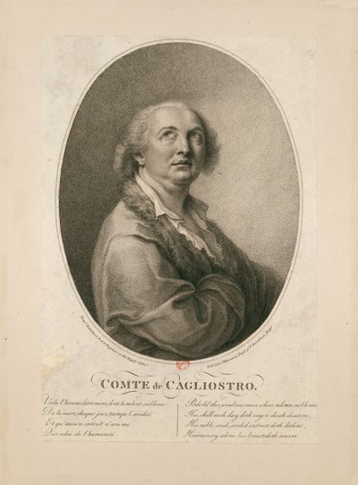 Hrabě Alessandro di Cagliostro 1743-1795. od Francesco Bartolozzi