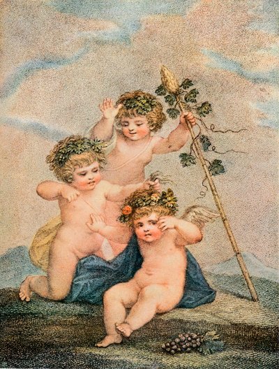 Cupids, c18. století od Francesco Bartolozzi