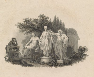 Demosthenes, Cicero a William Pitt, hrabě z Chatham, 1750-1815. od Francesco Bartolozzi