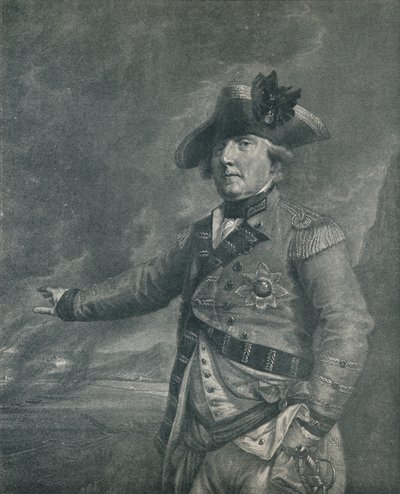 George Augustus Elliot Lord Heathfield, guvernér Gibraltaru, 1788 1909 od Francesco Bartolozzi