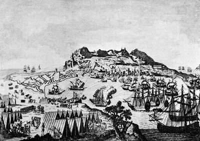 Gibraltar během americké války za nezávislost od Francesco Bartolozzi