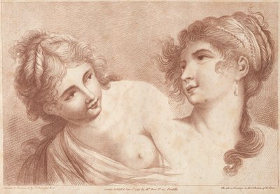 Hlavy dvou žen, 1792. od Francesco Bartolozzi