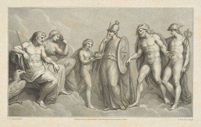 Herkules představený Jupiterovi a Junoně od Francesco Bartolozzi