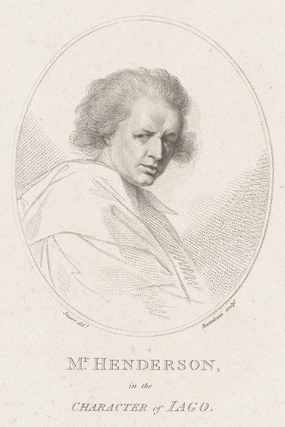 John Henderson, v postavě Iaga Shakespeara Othello, 1786. od Francesco Bartolozzi