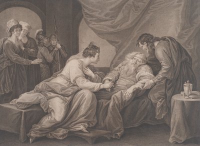 Král Lear a Cordelia Shakespeare, Král Lear, 4. dějství, scéna 7, ca. 1783. od Francesco Bartolozzi