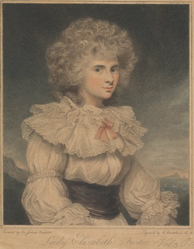 Lady Elizabeth Cavendish (rozená Hervey), vévodkyně z Devonshire od Francesco Bartolozzi