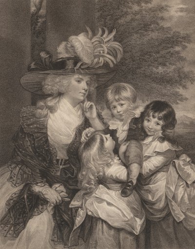 Lady Smith a její děti, 15. března 1789. od Francesco Bartolozzi