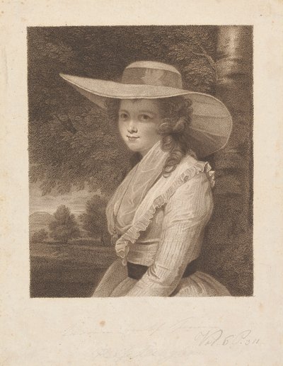 Lavinia Spencer (rozená Bingham), hraběnka Spencer od Francesco Bartolozzi