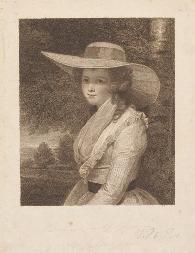 Lavinia Spencer (rozená Bingham), hraběnka Spencer od Francesco Bartolozzi