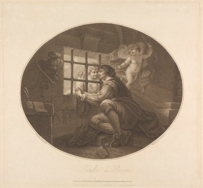 Lovelace ve vězení od Francesco Bartolozzi