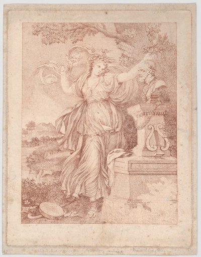 Paní Abingtonová jako Thalia, 1783. od Francesco Bartolozzi