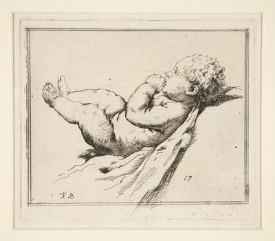 Nahé nemluvně od Francesco Bartolozzi