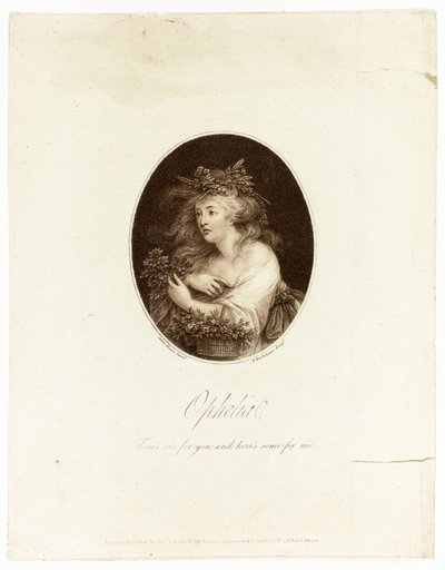 Ofélie od Francesco Bartolozzi