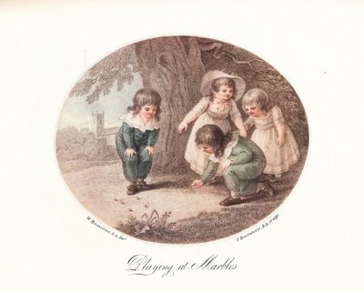Hraní v Marbles, 1906 od Francesco Bartolozzi