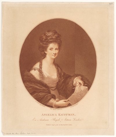 Portrét Angeliky Kauffmannové od Francesco Bartolozzi