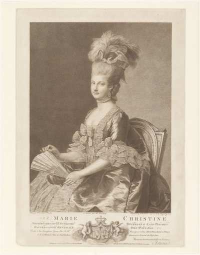Portrét Marie Kristiny Rakouské od Francesco Bartolozzi