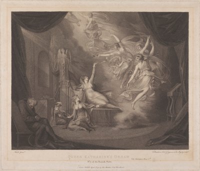 Sen královny Katherine - „Henry VIIII“ od Francesco Bartolozzi