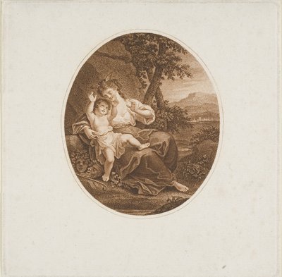 Sapfó poslouchá lásku od Francesco Bartolozzi