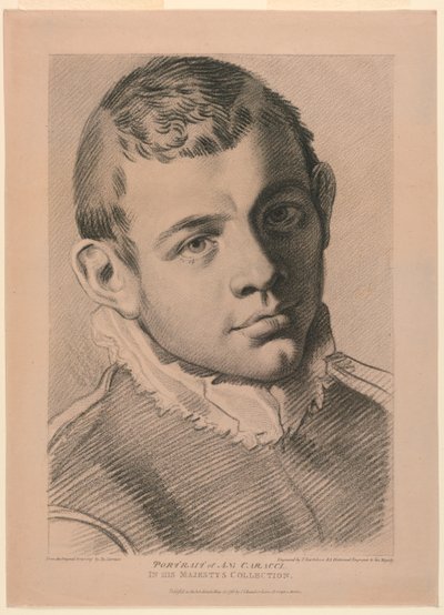 Autoportrét A. N. Carracciho od Francesco Bartolozzi