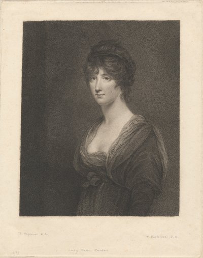 Správná ctihodná lady Jane Dundasová od Francesco Bartolozzi
