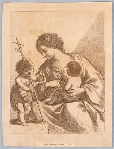 Panna, nemluvně a svatý Jan od Francesco Bartolozzi