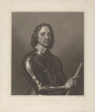Oliver Cromwell od Francesco Bartolozzi after Robert Walker