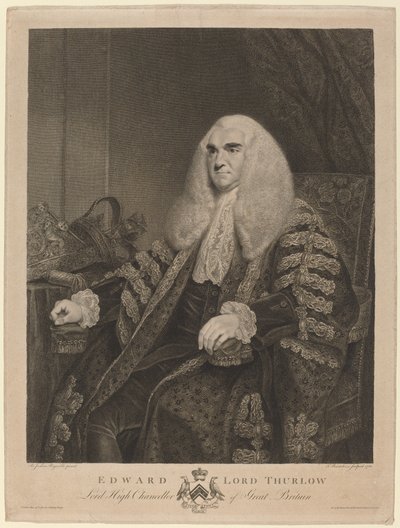 Edward, lord Thurlow od Francesco Bartolozzi after Sir Joshua Reynolds