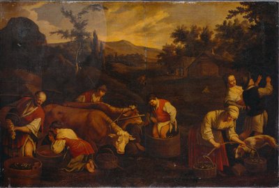 Podzim od Francesco Bassano the Younger