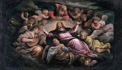 Kristus ve slávě od Francesco Bassano the Younger